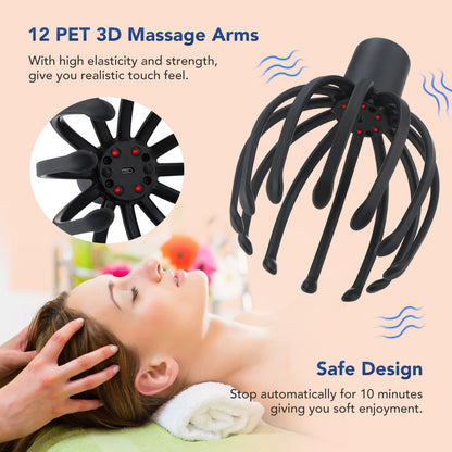 Octopus Electric Head Massage Tingler - Pure Radiance